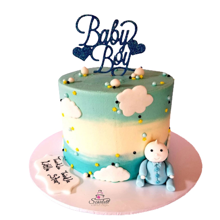 Baby Boy Cakes - Cake O Clock - Best Customize Designer Cakes Lahore